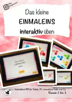 Vorschau - Fördermaterial/Inklusion - Das kleine Einmaleins interaktiv üben - Deckblatt