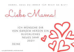 Vorschau - Arbeitsblätter - Ich wünsche Dir ein wunderschönes neues Jahr 2021 - Seite 1