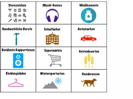 Vorschau - Spiele - Wortschatz-Bombe – Spiel für Kategorienbildung & Wortabruf - Seite 1