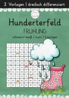 Vorschau - Arbeitsblätter - Hunderterfeld Frühling | 3-fach differenziert - Deckblatt