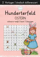 Vorschau - Arbeitsblätter - Hunderterfeld Ostern | 3-fach differenziert - Deckblatt