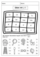 Vorschau - Arbeitsblätter - Buchstabeneinführung L - Seite 3