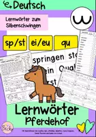 Vorschau - Stundenentwürfe - Lernwörter Reiterhof (Silbenschwingen) #lmpkracher2020 - Deckblatt