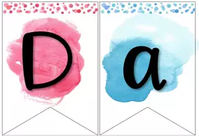 Vorschau - Poster - Wimpelketten aquarell - Komplettpaket - Seite 3
