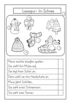 Vorschau - Arbeitsblätter - Mini- Lesespuren (10 Stück) 2 fach differenziert - Seite 3