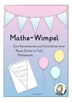 Vorschau - Arbeitsblätter - Mathewimpel - Deckblatt