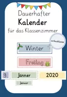 Vorschau - Bildkarten - Kalender für das Klassenzimmer: flexibel & bunt - Deckblatt