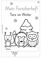 Vorschau - Unterrichtsreihen - Mein Forscherheft | Tiere im Winter | BASISSCHRIFT - Seite 1