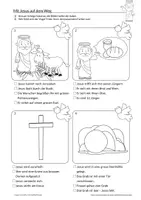 Vorschau - Mal- und Bastelvorlagen - Aufgaben zum Buch "Der Chamäleonvogel" - Ostern - Seite 1