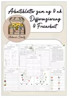 Vorschau - Arbeitsblätter - 9 Arbeitsblätter zum ng nk - Deckblatt