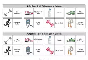 Vorschau - Arbeitsblätter - Krafttraining Schlangen + Leitern - Seite 3