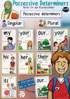 Vorschau - Fördermaterial/Inklusion - Possessive Determiners - Poster / Tafelmaterial - Deckblatt