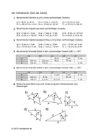 Vorschau - Arbeitsblätter - Satzgruppe des Pythagoras - Kathetensatz - Seite 1