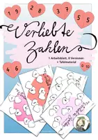 Vorschau - Arbeitsblätter - Verliebte Zahlen Arbeitsblätter und Tafelmaterial - Deckblatt