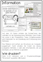 Vorschau - Arbeitsblätter - Das Referat - Leitfaden (Broschüre/Heftchen) Vortrag/Präsentation - Seite 1