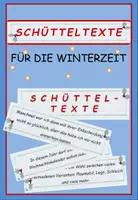 Vorschau - Aufgabenkarten - Winter: Schütteltexte - Materialpaket - Deckblatt