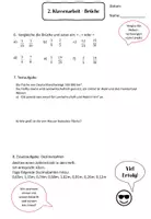 Vorschau - Klassenarbeiten - Klassenarbeit Brüche - Seite 2