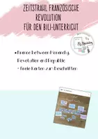 Vorschau - Poster - Zeitstrahl Französische Revolution - Englisch - Deckblatt