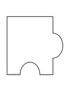 Vorschau - Mal- und Bastelvorlagen - kooperatives Poster / Gemeinschaftsprojekt Puzzleteile Türdeko blanko - Seite 2