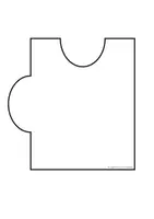 Vorschau - Mal- und Bastelvorlagen - kooperatives Poster / Gemeinschaftsprojekt Puzzleteile Türdeko blanko - Seite 3