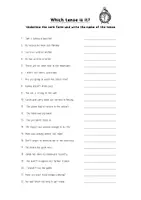 Vorschau - Arbeitsblätter - English Tenses-Which tense is it? - Seite 1