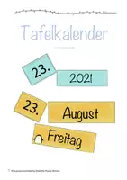 Vorschau - Präsentationen/Tafelbilder - Tafelkalender - Deckblatt