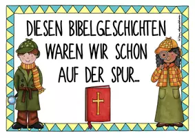 Vorschau - Arbeitsblätter - Materialpaket: Bibel zum Füllen & Plakat "diesen Geschichten waren wir schon auf der Spur" - Seite 3