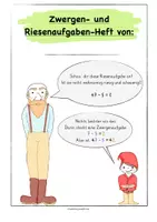 Vorschau - Arbeitsblätter - Zwergen- und-Riesenaufgaben-Heft - Seite 1