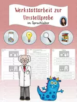 Vorschau - Stundenentwürfe - Werkstattarbeit zur Umstellprobe - eine Doppelstunde - Deckblatt