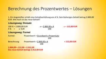 Vorschau - Stundenentwürfe - Berufsbezogenes Rechnen - Prozentrechnen Lösungen - Seite 2