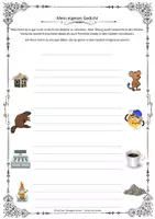 Vorschau - Arbeitsblätter - Ein eigenes Gedicht schreiben - Deckblatt