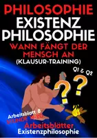 Vorschau - Arbeitsblätter - Wann fängt der Mensch an? (Existenzphilosophie AB 8) - Deckblatt