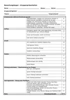 Vorschau - Anderer Materialtyp - Bewertungsbogen Referat & Gruppenarbeit mit Präsentation - Deckblatt