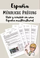 Vorschau - Bildkarten - Mündliche Prüfung: Vivir y convivir en una España multicultural - Deckblatt
