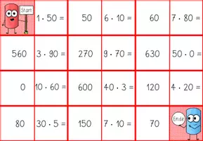 Vorschau - Spiele - Domino zum Zehnereinmaleins (4x50) - nach Reihen und vermischt - Seite 3