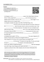Vorschau - Arbeitsblätter - Englischsprachige AB zum Thema "Los Angeles" + Lösung & MP3 + Mindmap + Infografik - Deckblatt