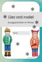 Vorschau - Arbeitsblätter - Lies und male - Wintergeschichten (Lese- und Malblätter) - Seite 1