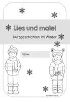 Vorschau - Arbeitsblätter - Lies und male - Wintergeschichten (Lese- und Malblätter) - Seite 2