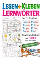 Vorschau - Arbeitsblätter - Lesen und Kleben - Lernwörter FIBEL Deutsch Teil 1 - Deckblatt