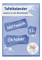 Vorschau - Poster - Tafelkalender passend für die Bärenklasse - Deckblatt