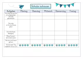 Vorschau - Arbeitsblätter - Meine Reflexion zur Homeschooling-Woche/ zum Distanzlernen - Seite 3