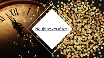 Vorschau - Arbeitsblätter - Neujahrsvorsätze - beschreibbare PDF und Unterrichtsmaterial (digital und zum Ausdrucken) - Deckblatt
