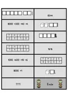 Vorschau - Spiele - Orientierung im Zahlenraum 10000 / Stellenwertverständnis Domino / Mathe Klasse 4 - Seite 3