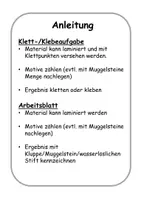 Vorschau - Arbeitsblätter - Menge 20 - WEIHNACHTEN - NEUJAHR - Menge legen - Klettaufgaben (TEACCH) - Seite 1
