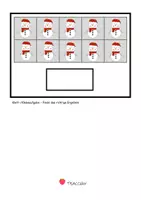 Vorschau - Arbeitsblätter - Menge 20 - WEIHNACHTEN - NEUJAHR - Menge legen - Klettaufgaben (TEACCH) - Seite 2