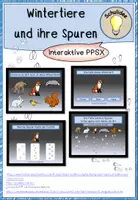 Vorschau - Interaktives Material - Tierspuren im Winter - interaktives Material ppsx - Deckblatt