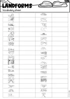 Vorschau - Arbeitsblätter - Vocabulary sheet - Landforms - Seite 3