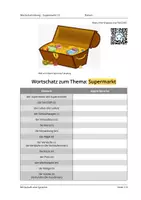 Vorschau - Arbeitsblätter - Supermarkt (Wortschatzübung für DaZ/DaF und IFK) - Deckblatt