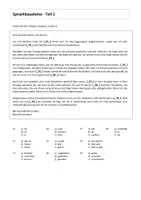 Vorschau - Arbeitsblätter - telc B2 Sprachbausteine Teil 1 (Neu-Zugezogene) + Lösung - Deckblatt