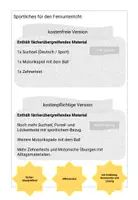 Vorschau - Arbeitsblätter - Sportliches für den Fernunterricht - Seite 1